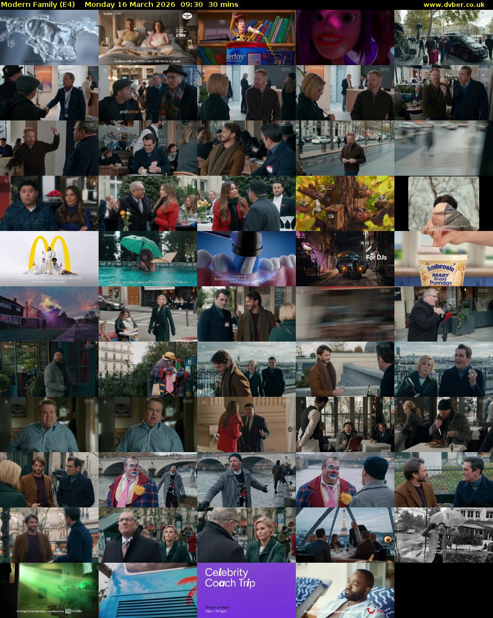 Modern Family (E4) Monday 16 March 2026 09:30 - 10:00