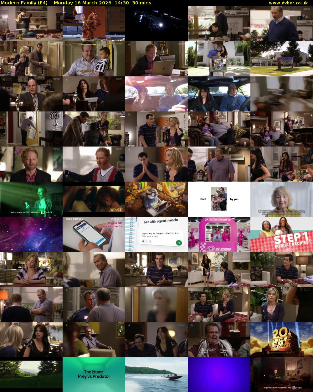 Modern Family (E4) Monday 16 March 2026 14:30 - 15:00