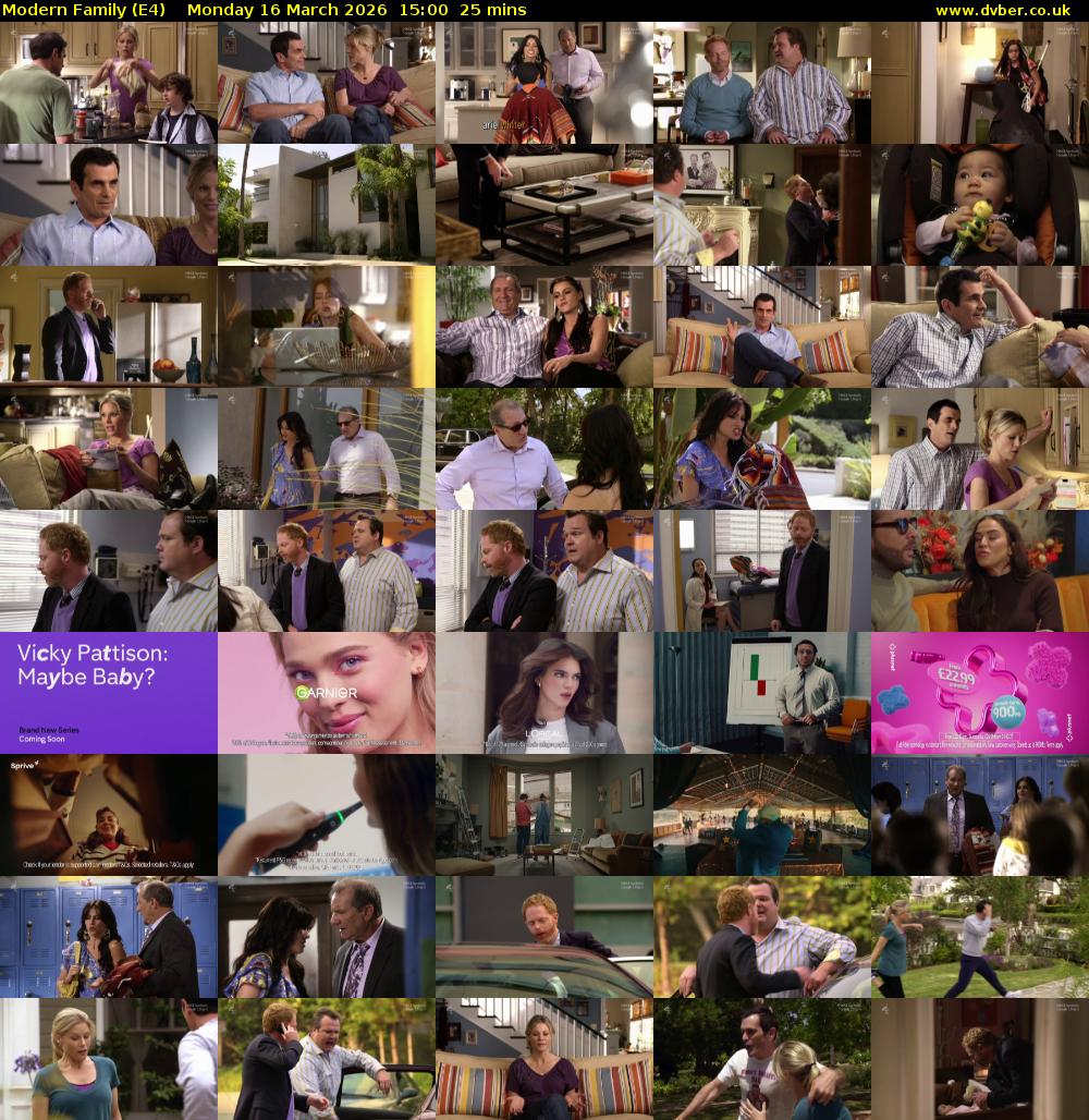 Modern Family (E4) Monday 16 March 2026 15:00 - 15:25