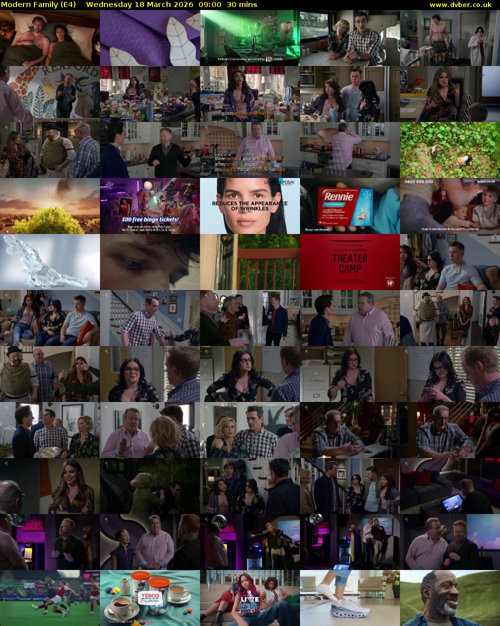 Modern Family (E4) Wednesday 18 March 2026 09:00 - 09:30