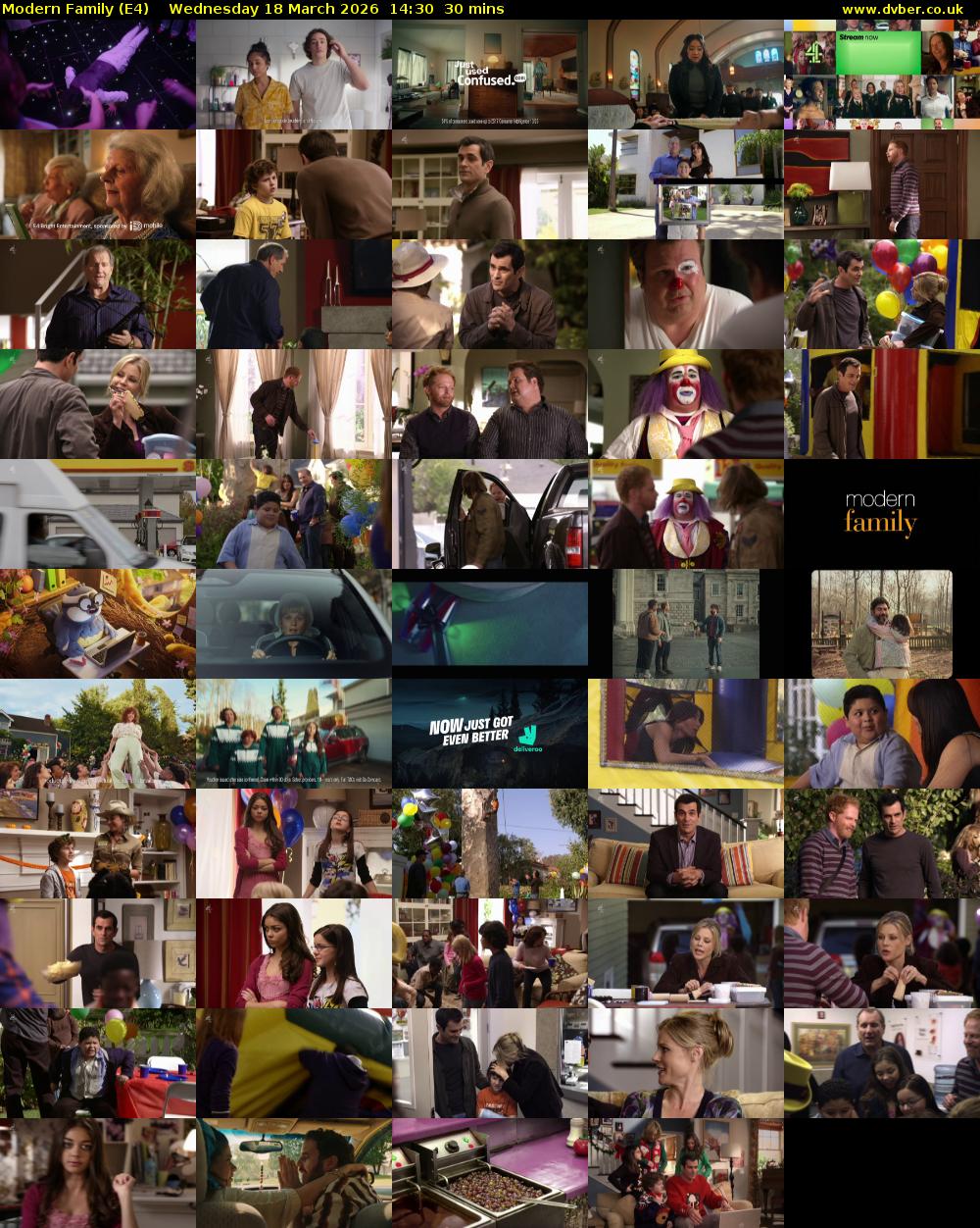 Modern Family (E4) Wednesday 18 March 2026 14:30 - 15:00