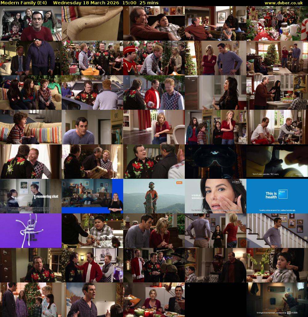 Modern Family (E4) Wednesday 18 March 2026 15:00 - 15:25