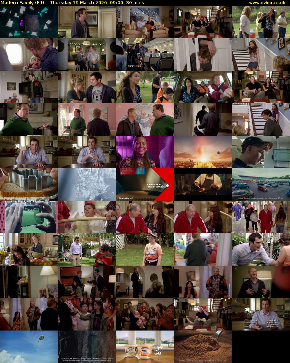 Modern Family (E4) Thursday 19 March 2026 09:00 - 09:30