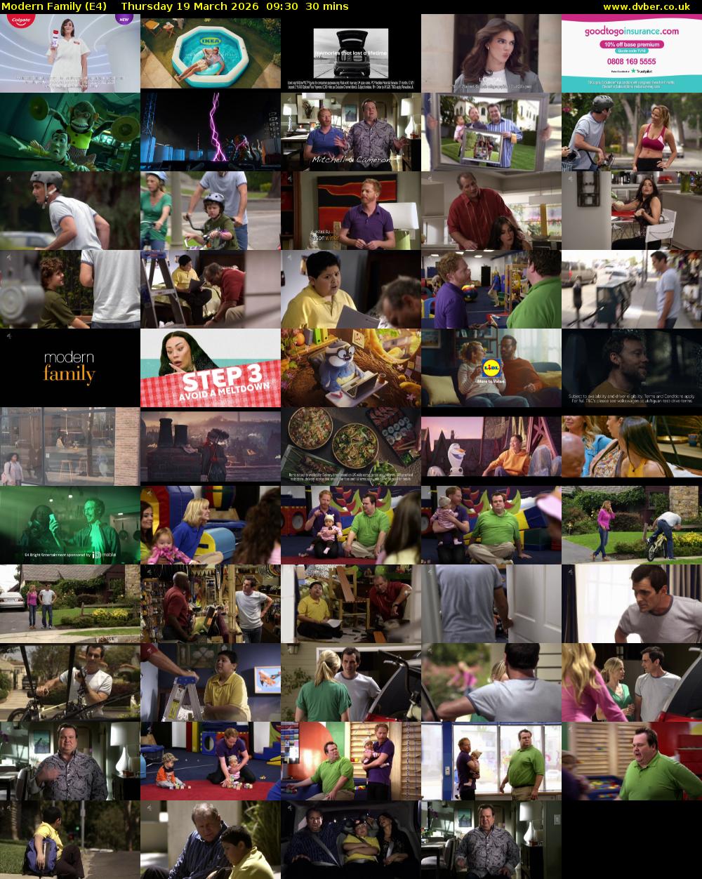 Modern Family (E4) Thursday 19 March 2026 09:30 - 10:00