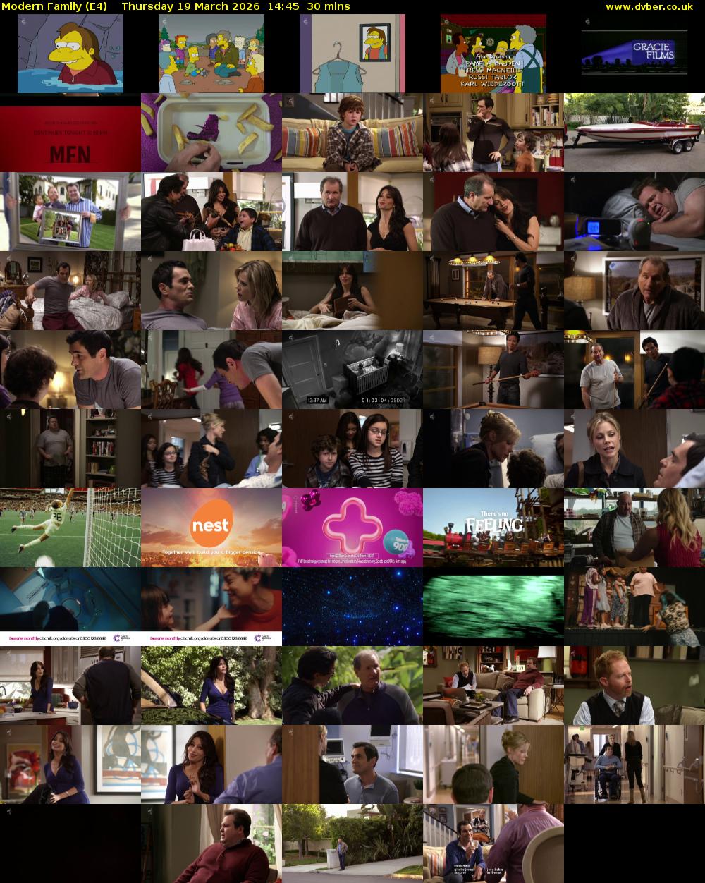 Modern Family (E4) Thursday 19 March 2026 14:45 - 15:15