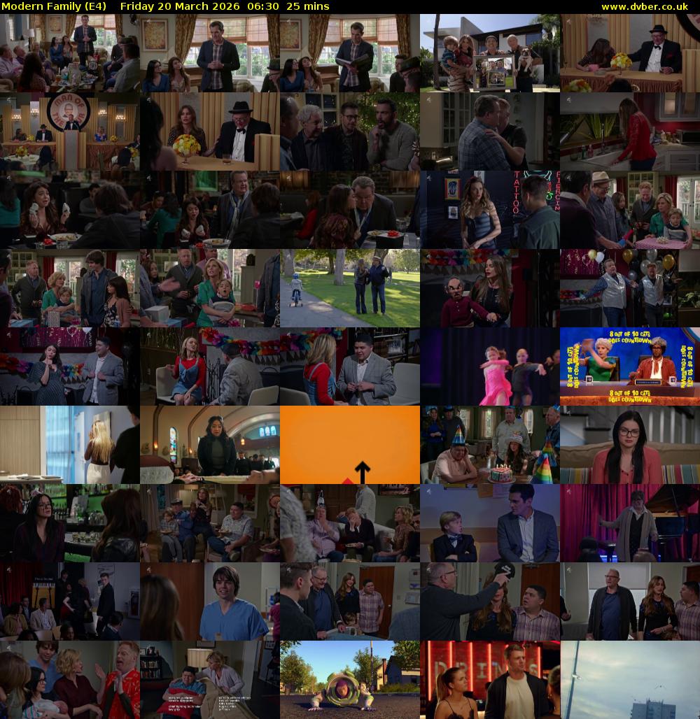 Modern Family (E4) Friday 20 March 2026 06:30 - 06:55