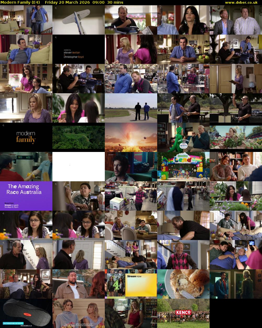Modern Family (E4) Friday 20 March 2026 09:00 - 09:30