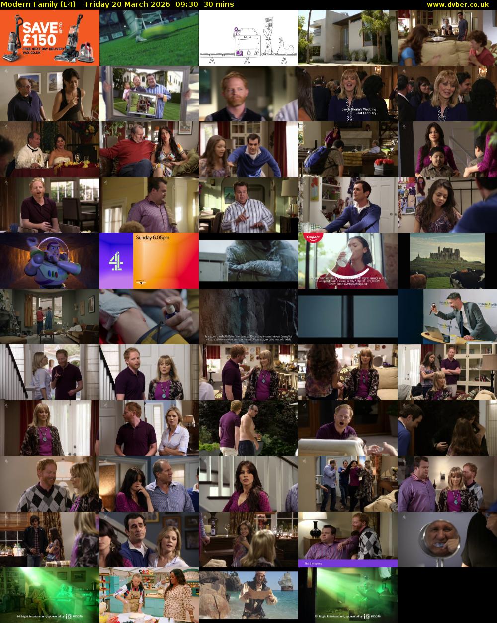 Modern Family (E4) Friday 20 March 2026 09:30 - 10:00