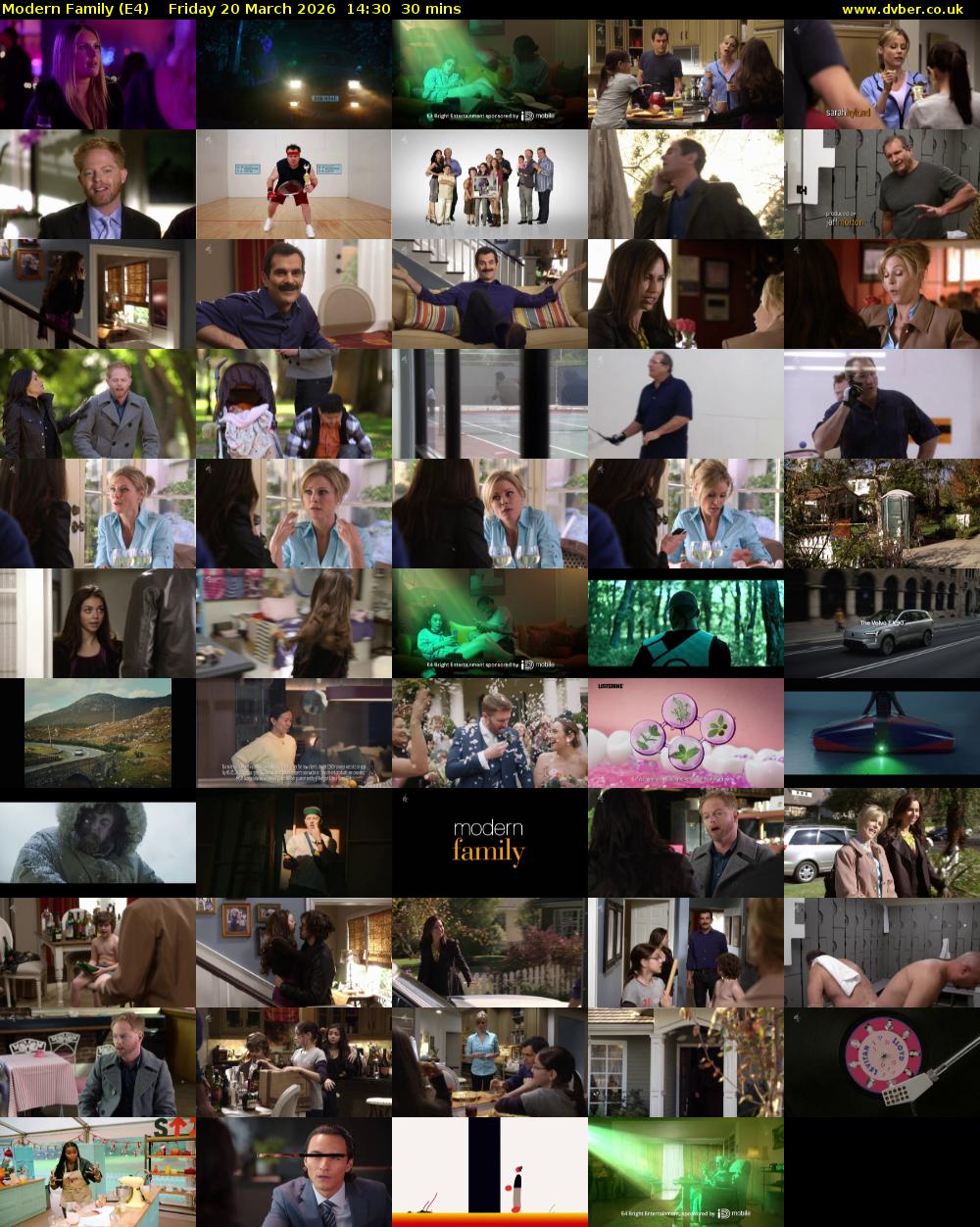 Modern Family (E4) Friday 20 March 2026 14:30 - 15:00