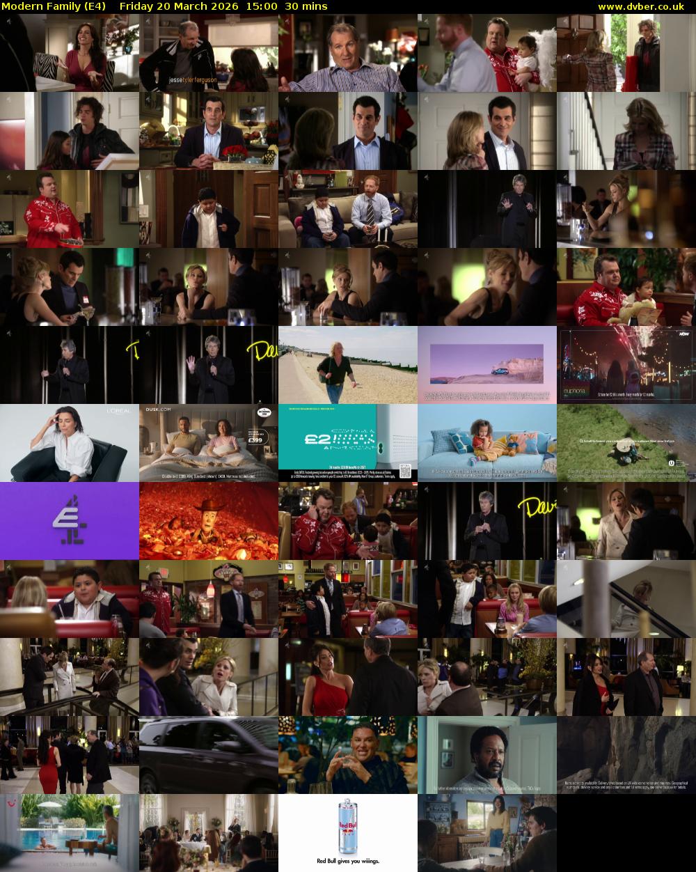 Modern Family (E4) Friday 20 March 2026 15:00 - 15:30
