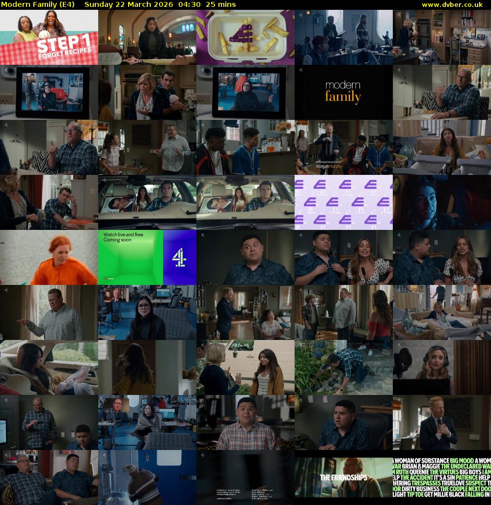 Modern Family (E4) Sunday 22 March 2026 04:30 - 04:55