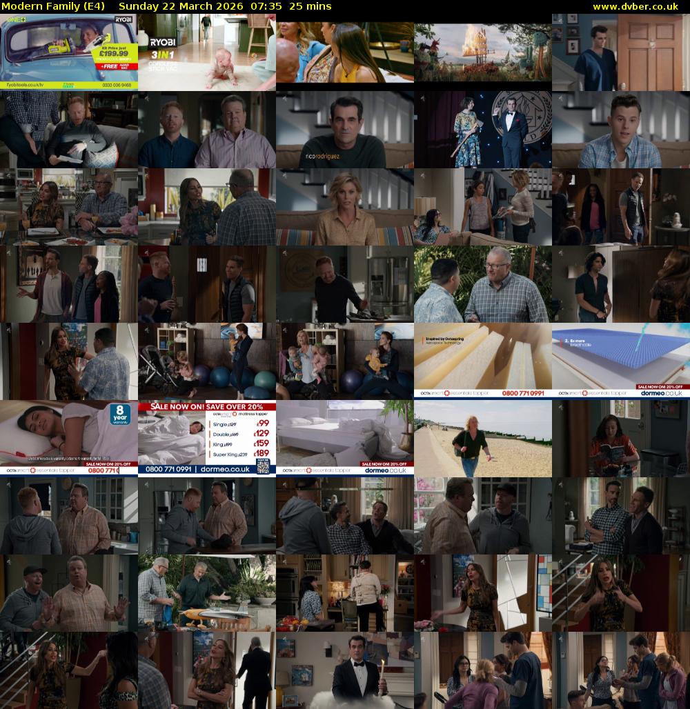 Modern Family (E4) Sunday 22 March 2026 07:35 - 08:00