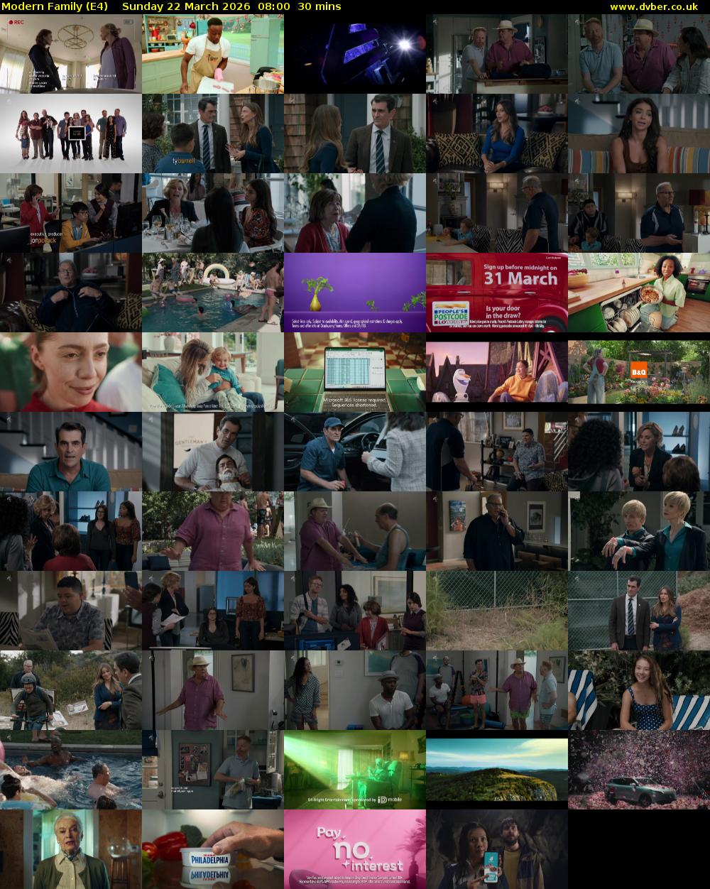 Modern Family (E4) Sunday 22 March 2026 08:00 - 08:30