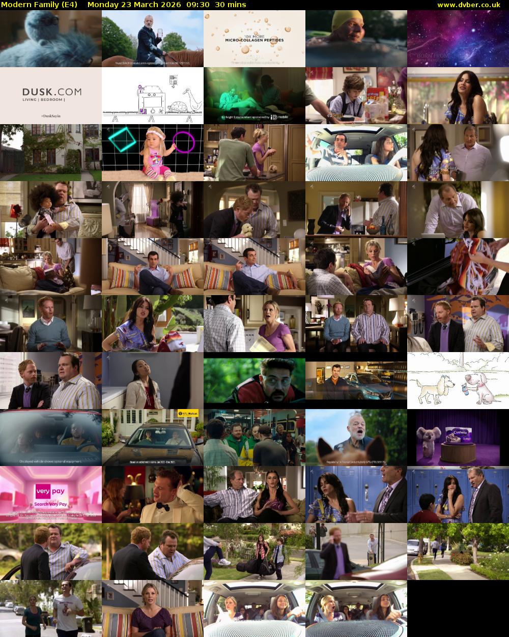 Modern Family (E4) Monday 23 March 2026 09:30 - 10:00