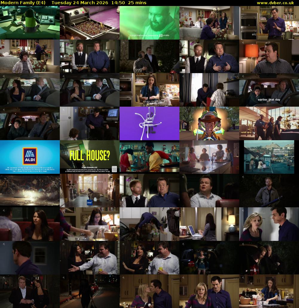 Modern Family (E4) Tuesday 24 March 2026 14:50 - 15:15