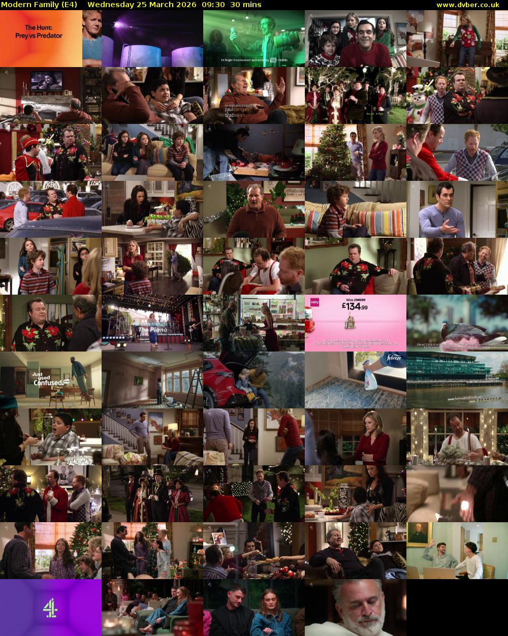 Modern Family (E4) Wednesday 25 March 2026 09:30 - 10:00