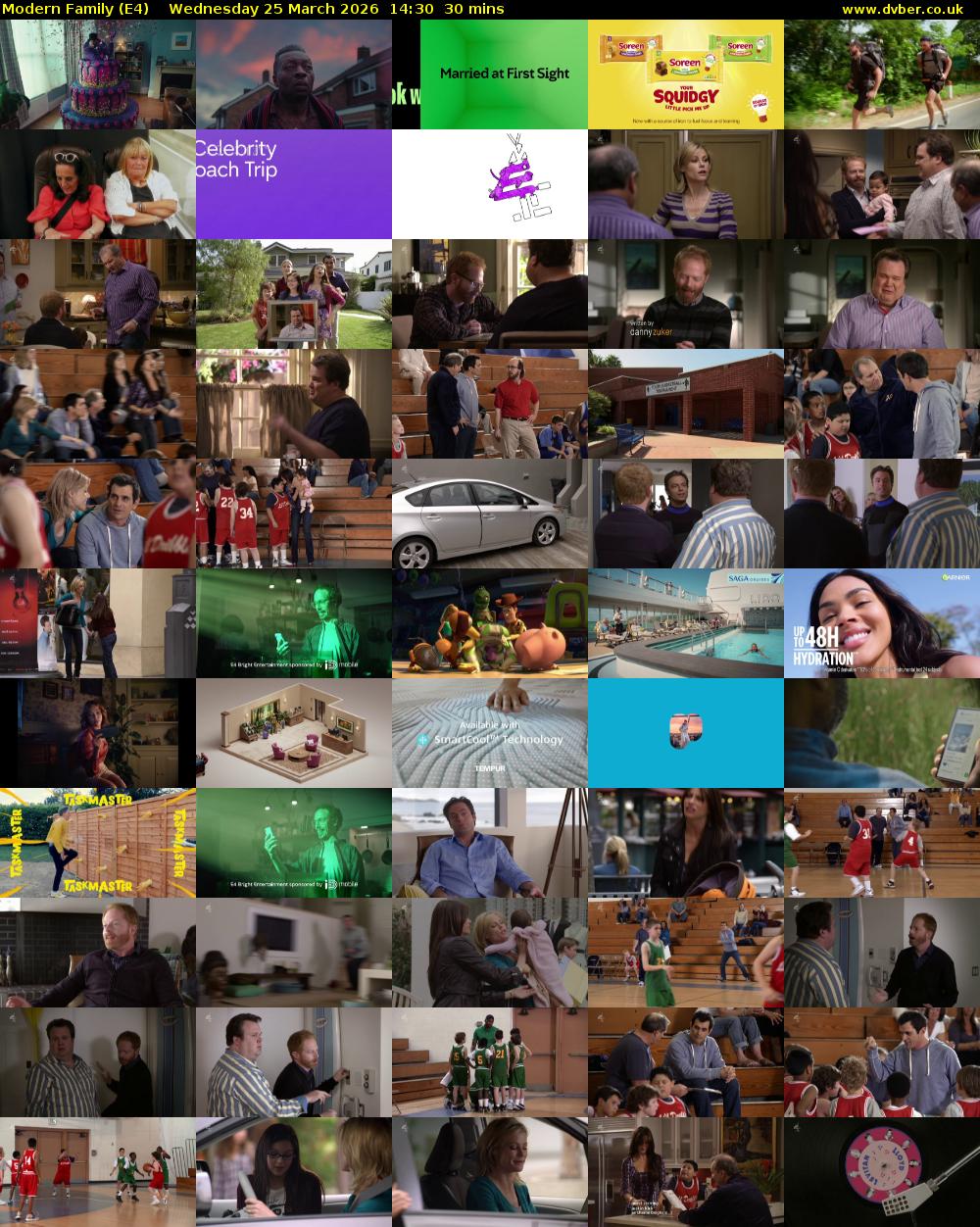 Modern Family (E4) Wednesday 25 March 2026 14:30 - 15:00