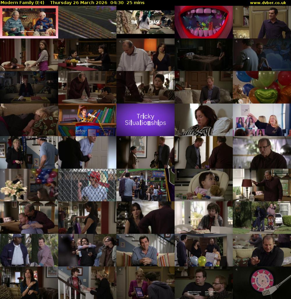 Modern Family (E4) Thursday 26 March 2026 04:30 - 04:55