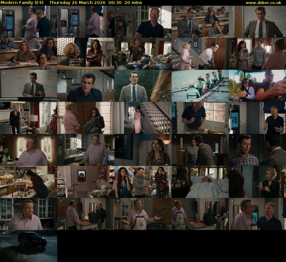 Modern Family (E4) Thursday 26 March 2026 06:30 - 06:50