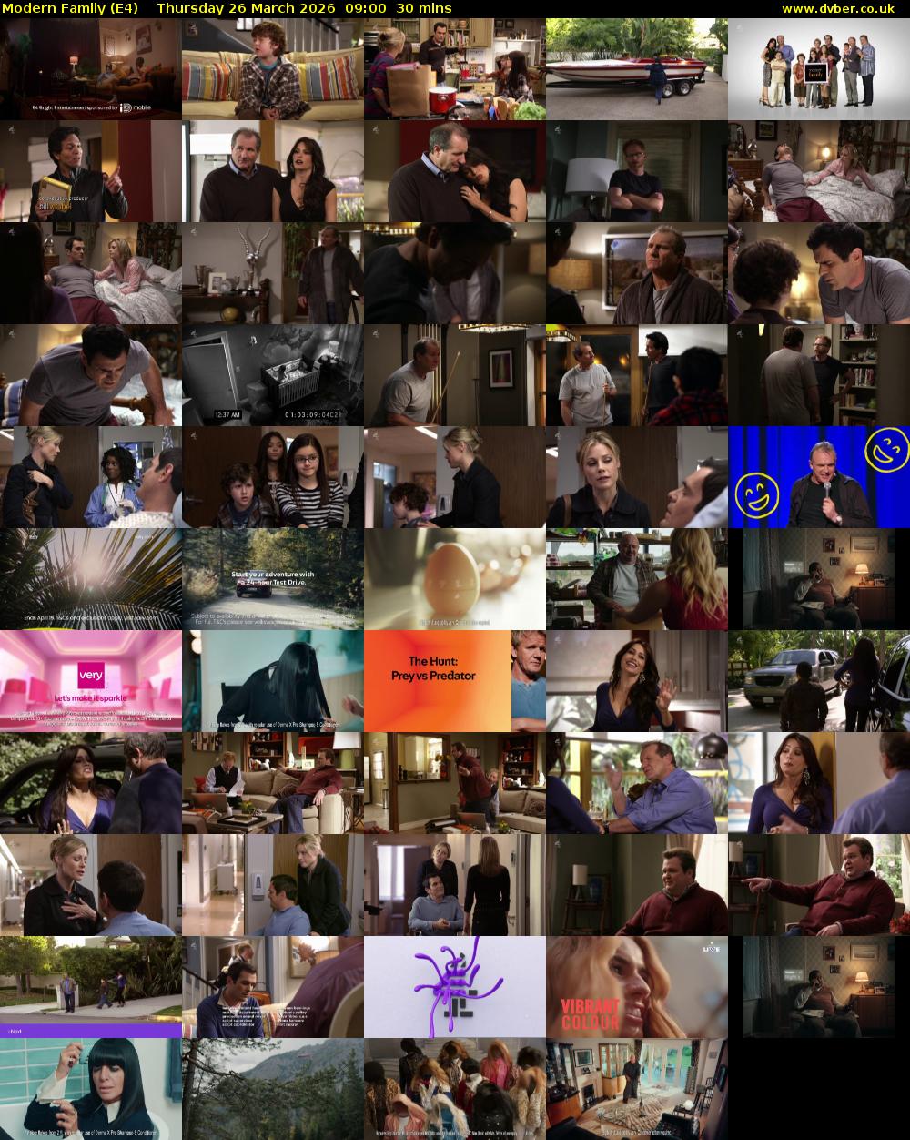 Modern Family (E4) Thursday 26 March 2026 09:00 - 09:30