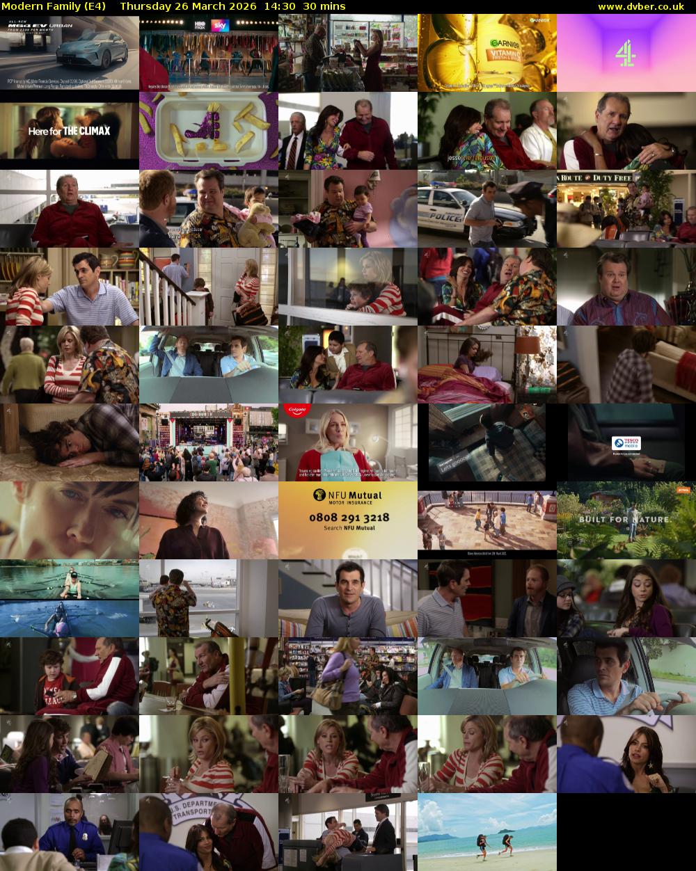 Modern Family (E4) Thursday 26 March 2026 14:30 - 15:00