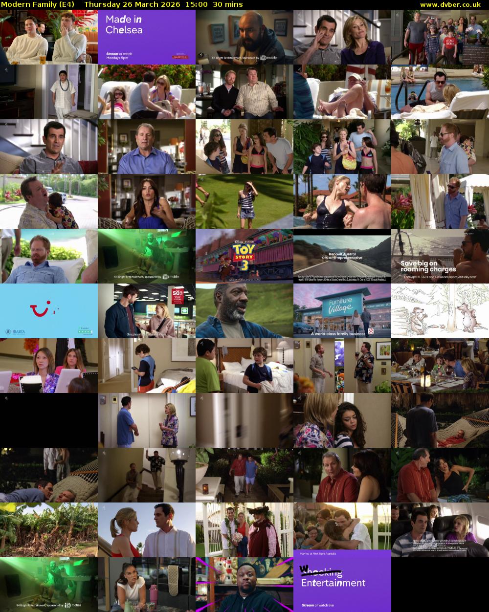 Modern Family (E4) Thursday 26 March 2026 15:00 - 15:30
