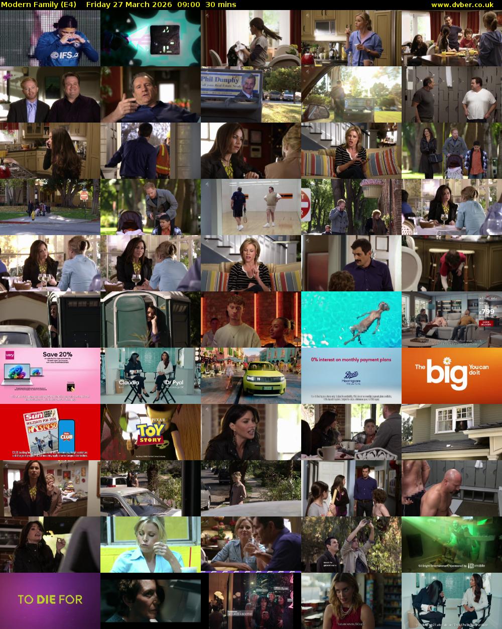 Modern Family (E4) Friday 27 March 2026 09:00 - 09:30