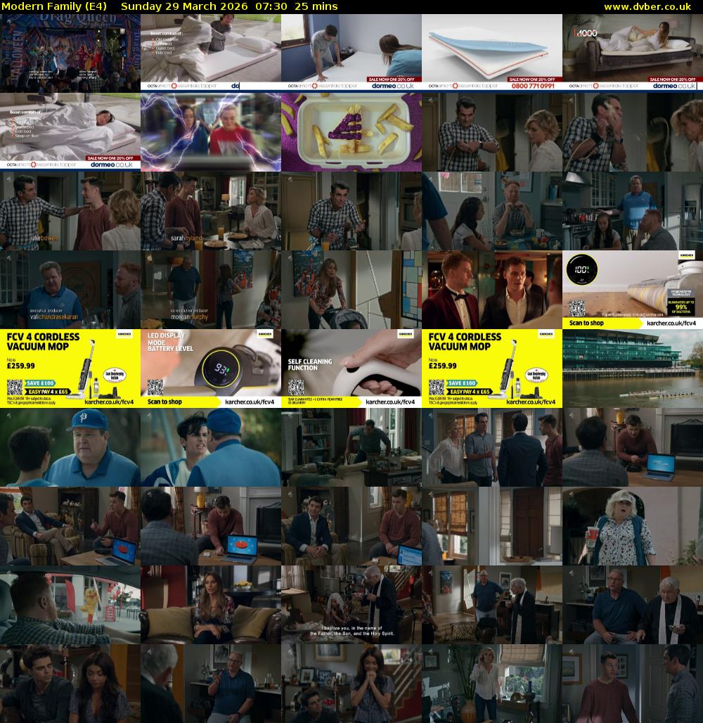 Modern Family (E4) Sunday 29 March 2026 07:30 - 07:55