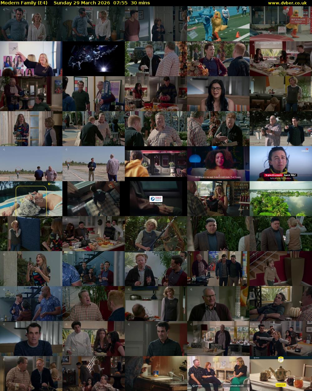 Modern Family (E4) Sunday 29 March 2026 07:55 - 08:25