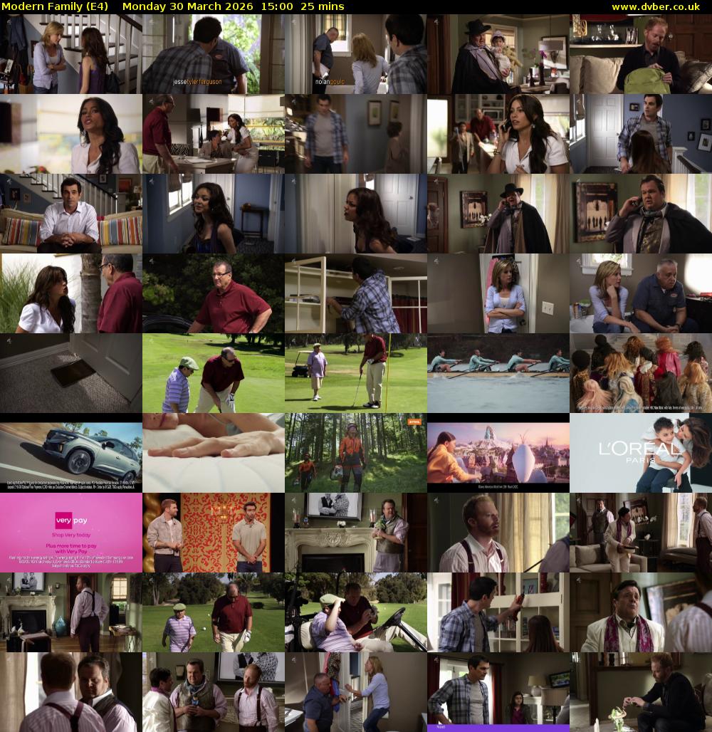 Modern Family (E4) Monday 30 March 2026 15:00 - 15:25