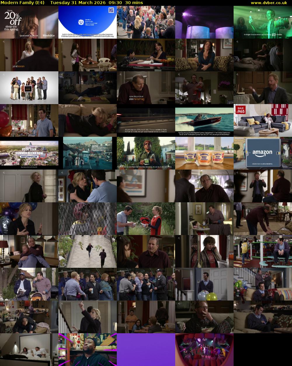 Modern Family (E4) Tuesday 31 March 2026 09:30 - 10:00