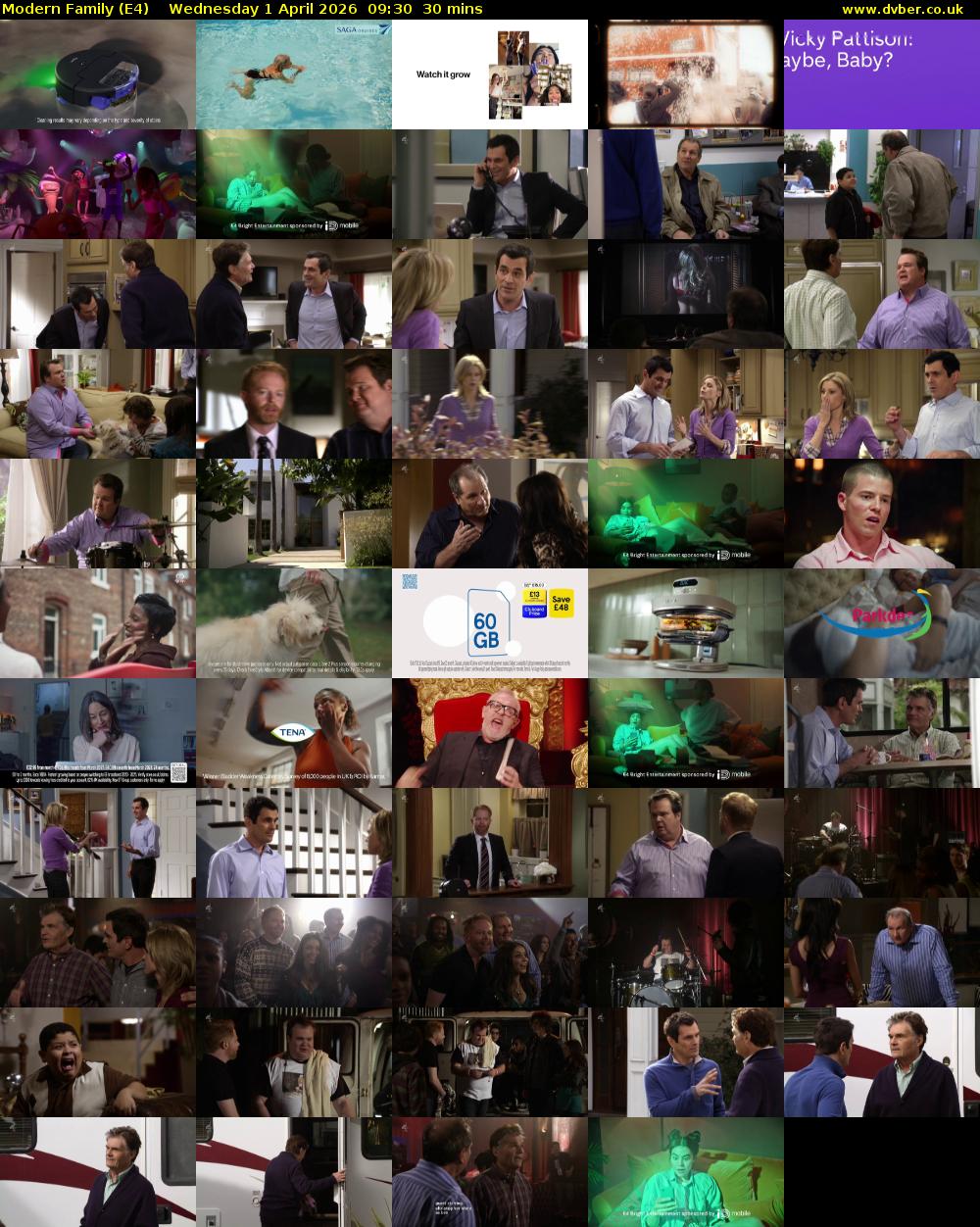 Modern Family (E4) Wednesday 1 April 2026 09:30 - 10:00