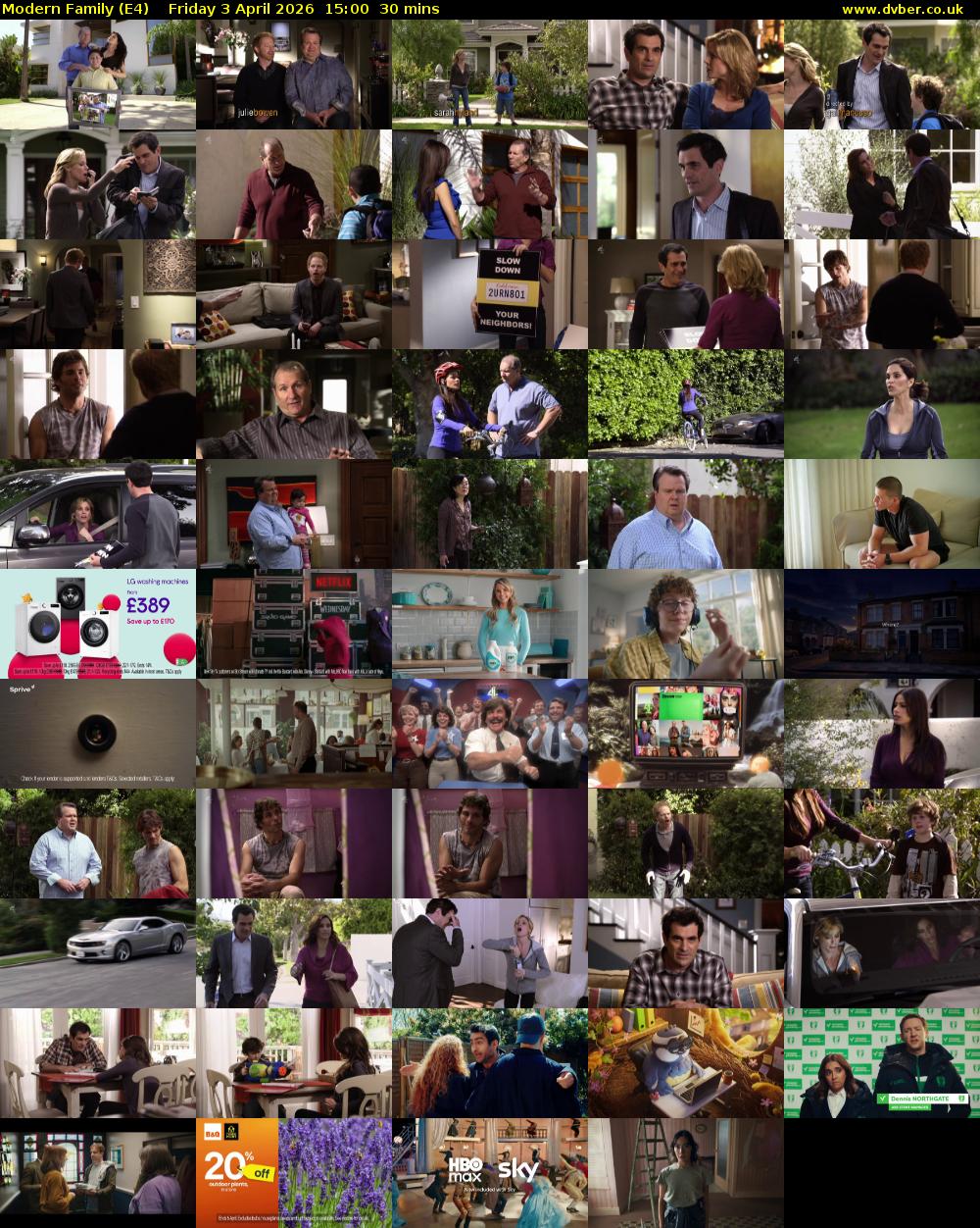 Modern Family (E4) Friday 3 April 2026 15:00 - 15:30