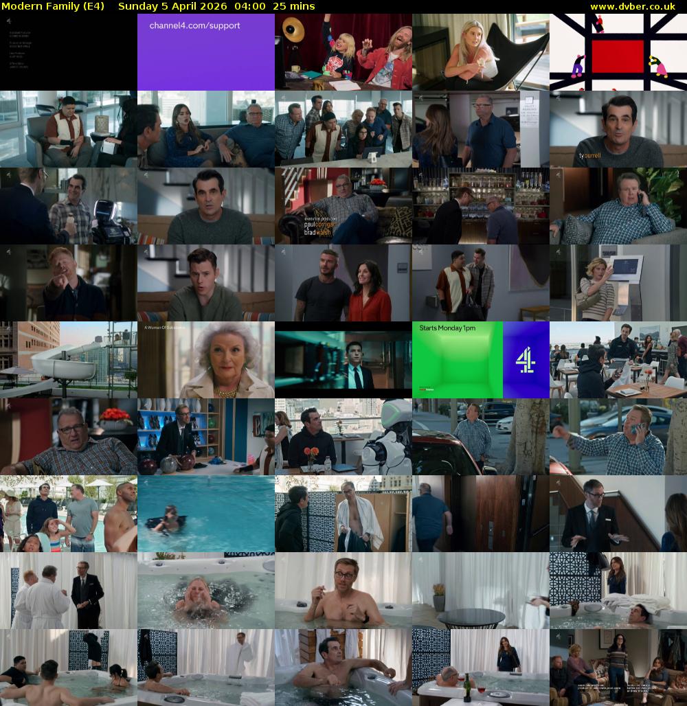 Modern Family (E4) Sunday 5 April 2026 04:00 - 04:25