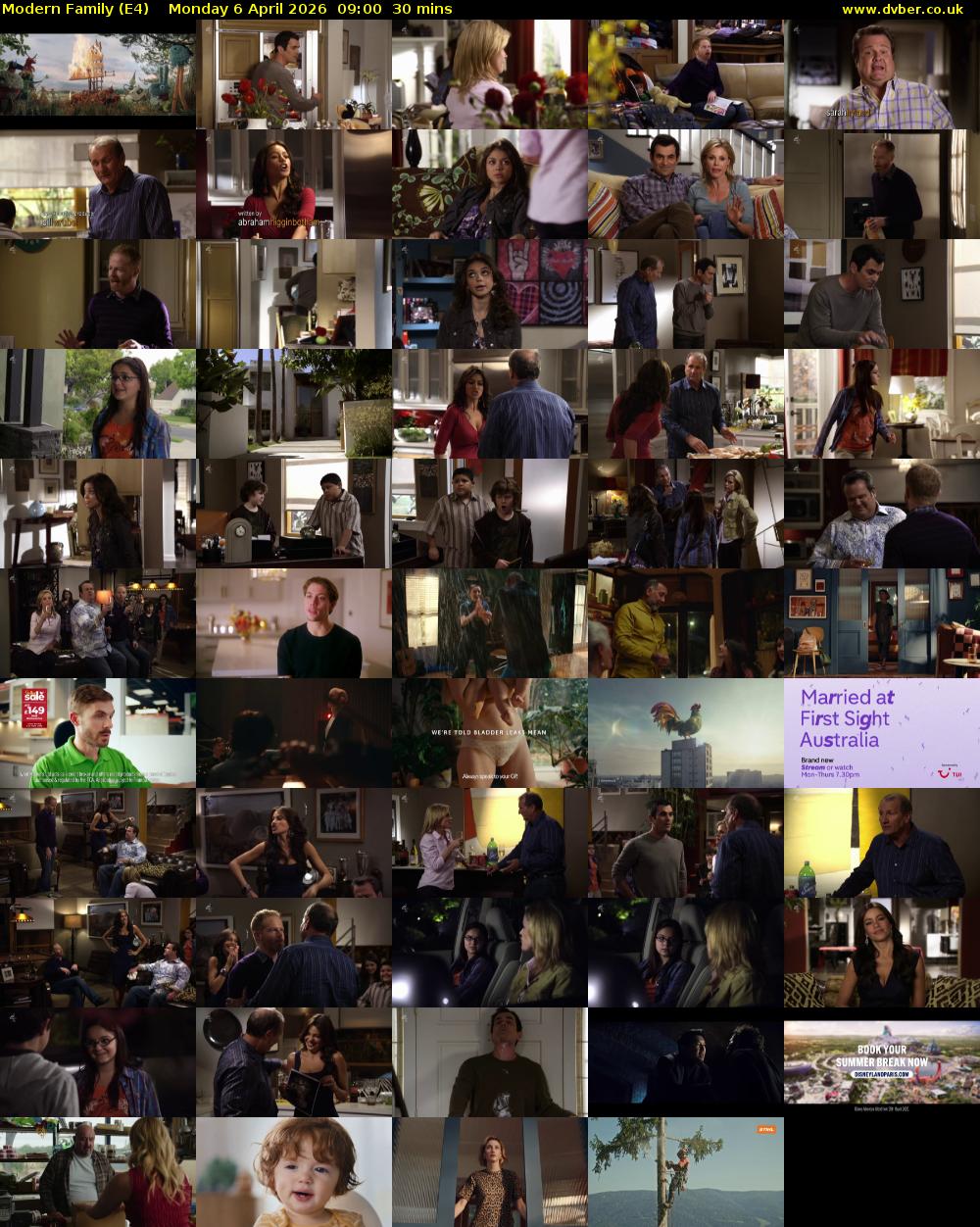 Modern Family (E4) Monday 6 April 2026 09:00 - 09:30