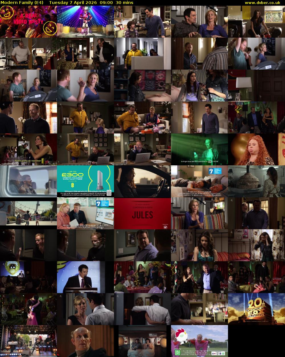 Modern Family (E4) Tuesday 7 April 2026 09:00 - 09:30