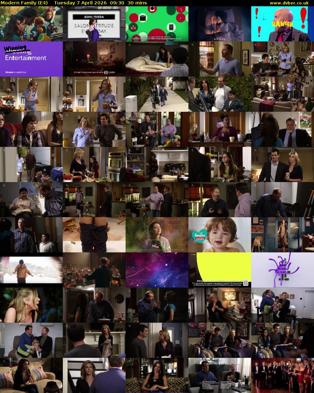 Modern Family (E4) Tuesday 7 April 2026 09:30 - 10:00