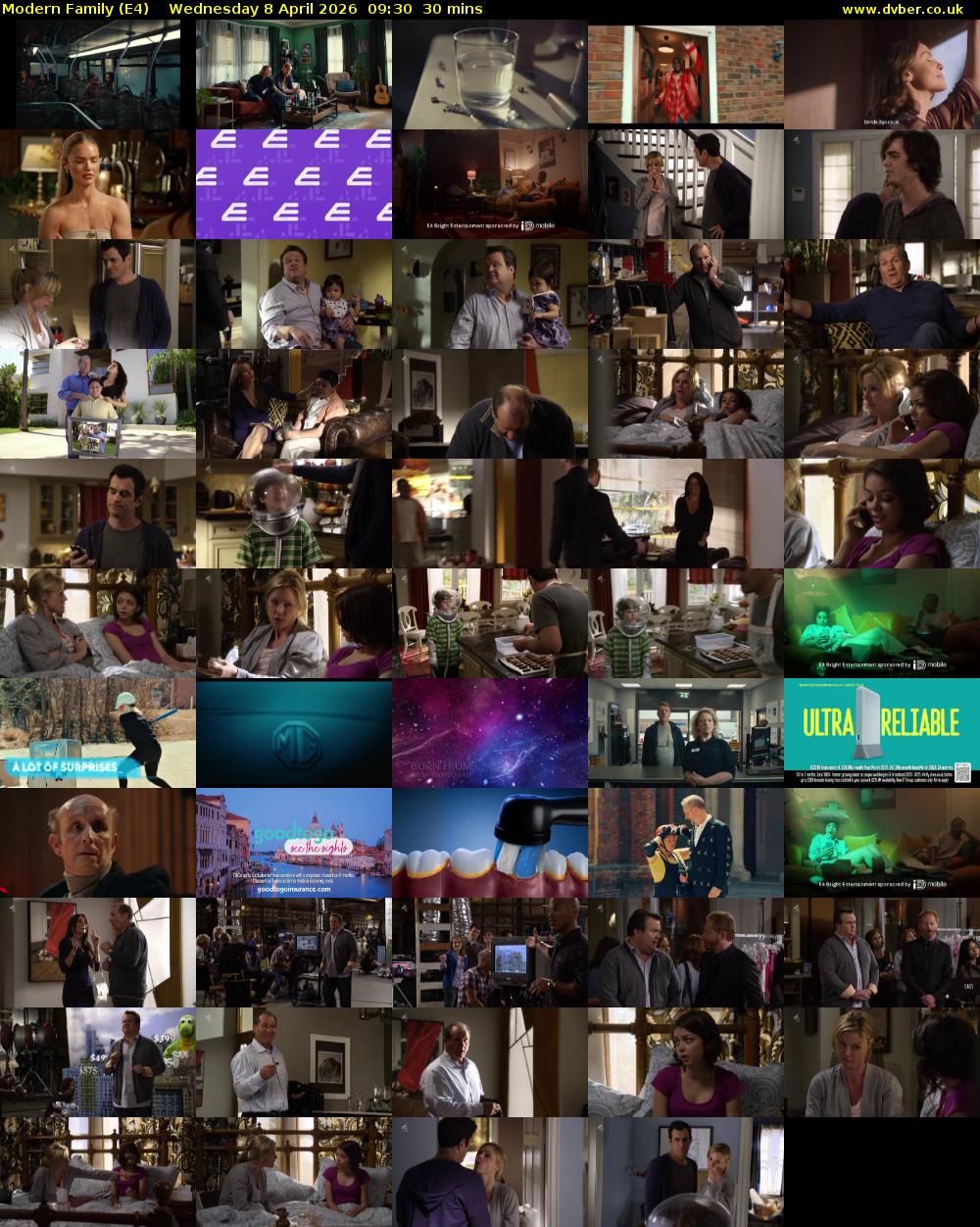 Modern Family (E4) Wednesday 8 April 2026 09:30 - 10:00