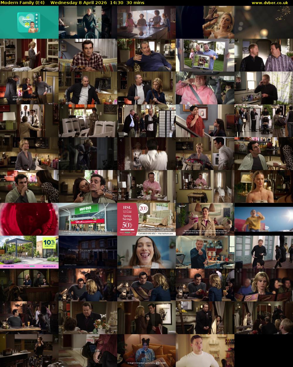 Modern Family (E4) Wednesday 8 April 2026 14:30 - 15:00
