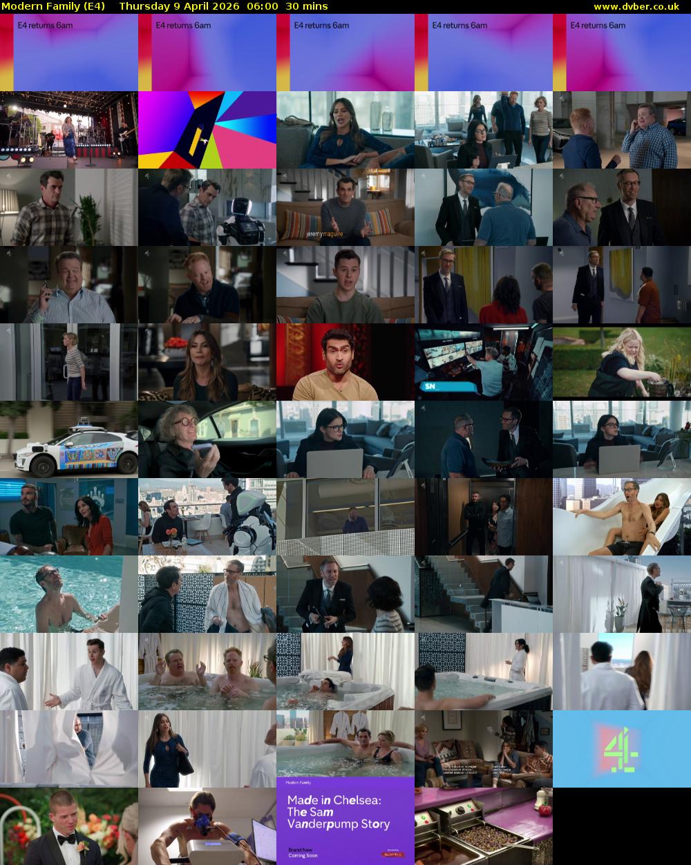 Modern Family (E4) Thursday 9 April 2026 06:00 - 06:30