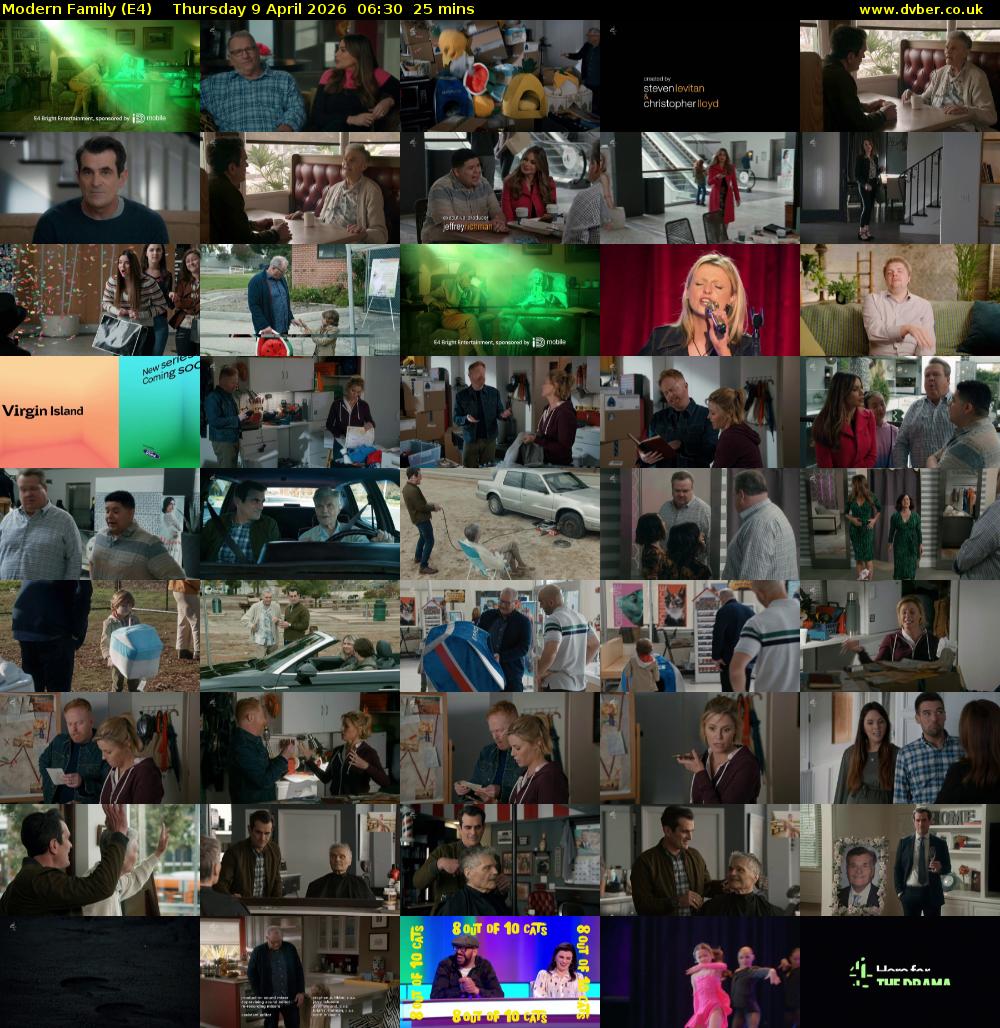 Modern Family (E4) Thursday 9 April 2026 06:30 - 06:55