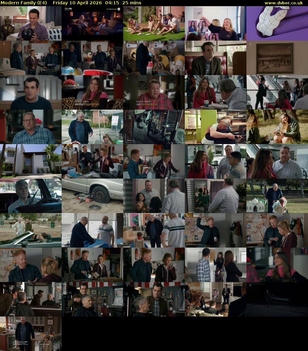 Modern Family (E4) Friday 10 April 2026 04:15 - 04:40