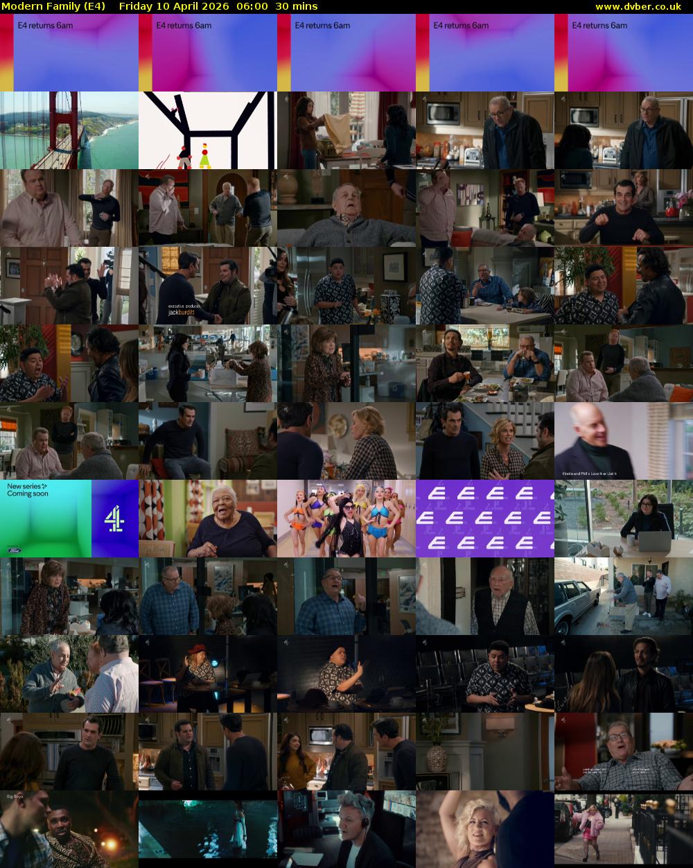 Modern Family (E4) Friday 10 April 2026 06:00 - 06:30