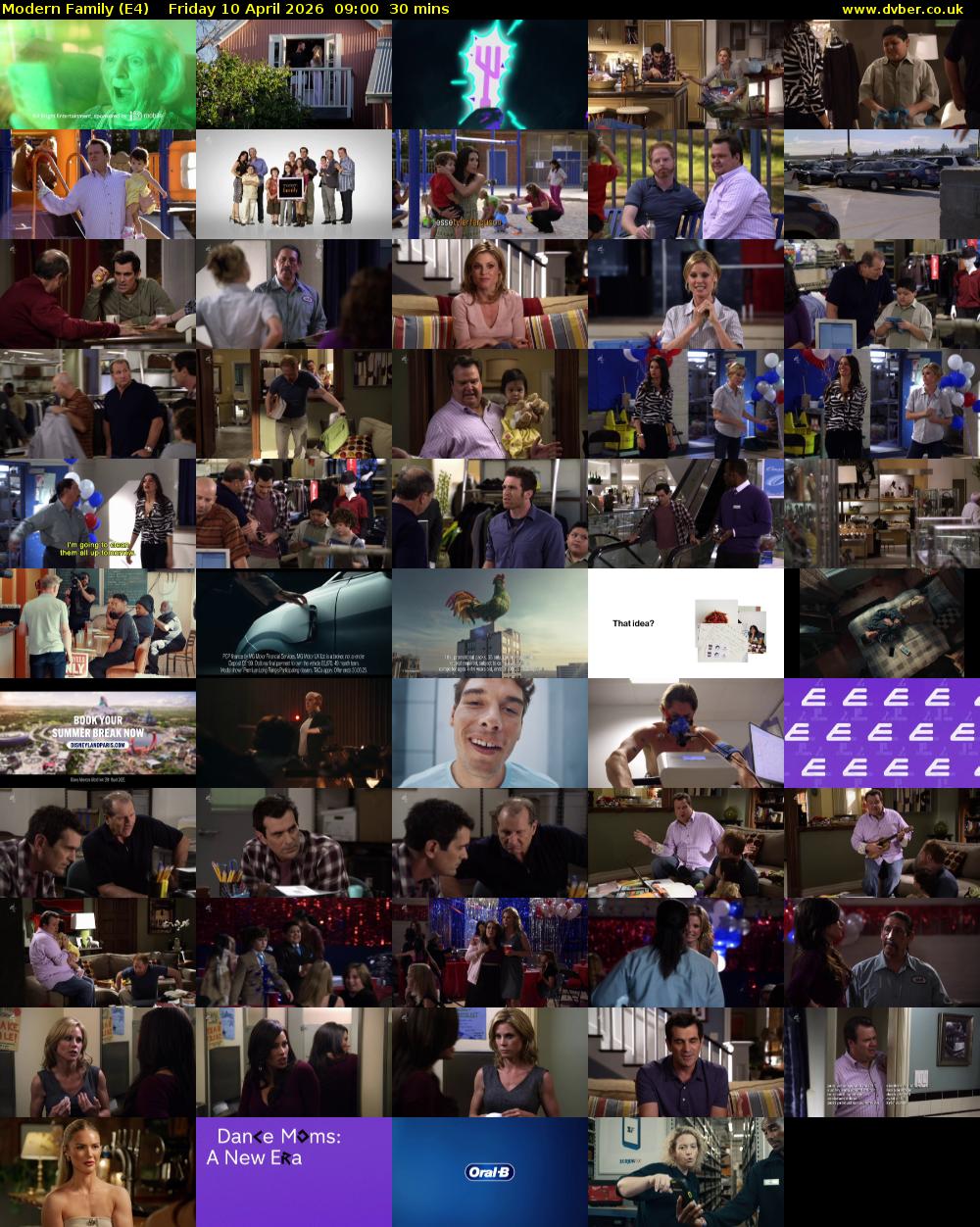 Modern Family (E4) Friday 10 April 2026 09:00 - 09:30