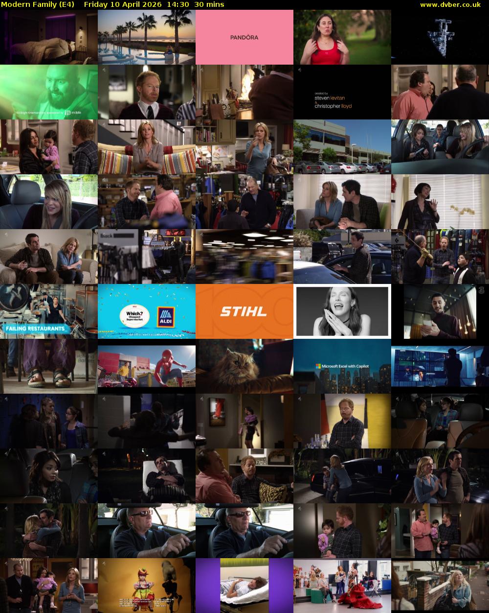 Modern Family (E4) Friday 10 April 2026 14:30 - 15:00