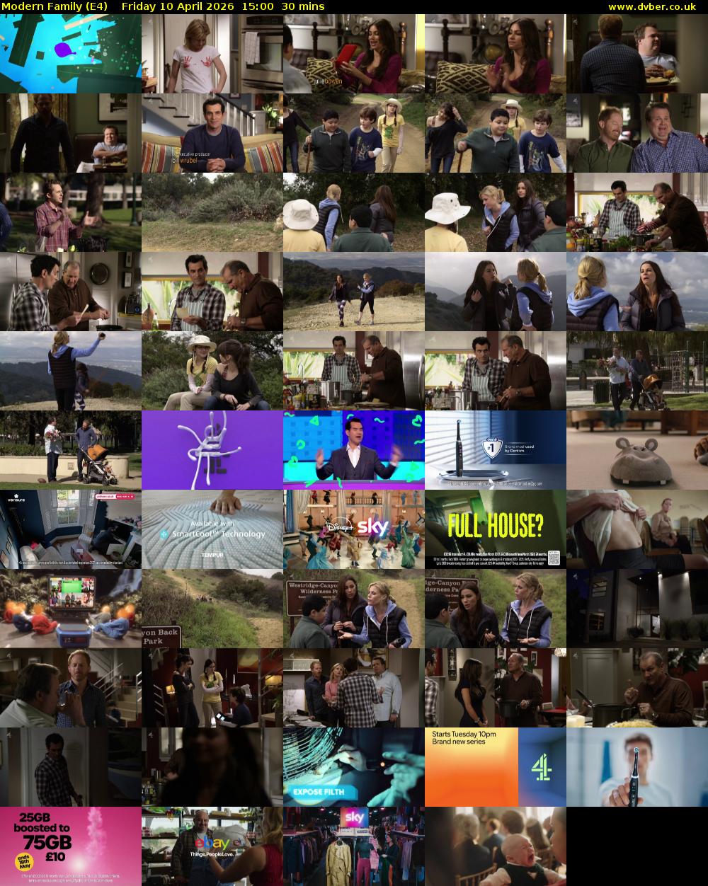Modern Family (E4) Friday 10 April 2026 15:00 - 15:30