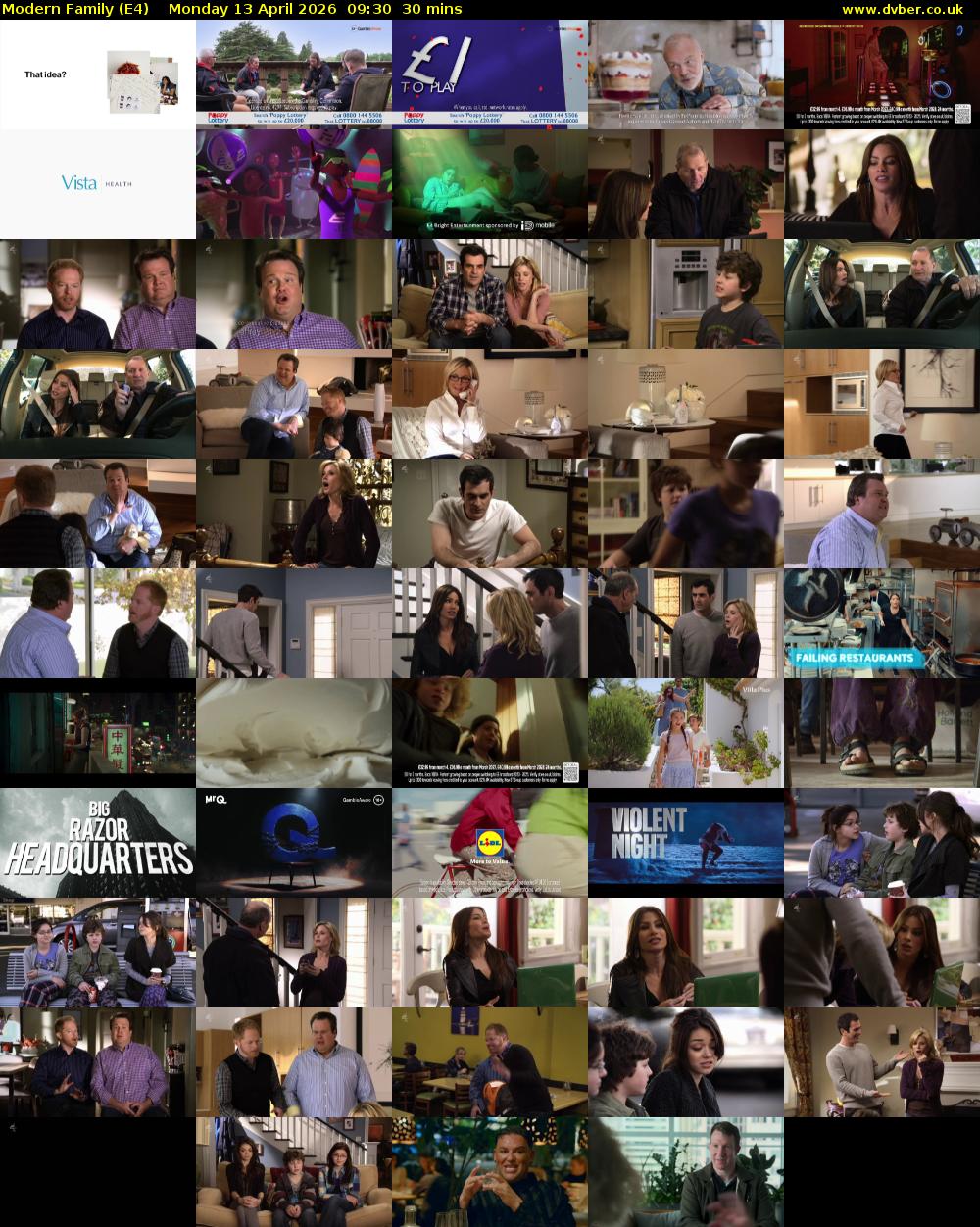 Modern Family (E4) Monday 13 April 2026 09:30 - 10:00