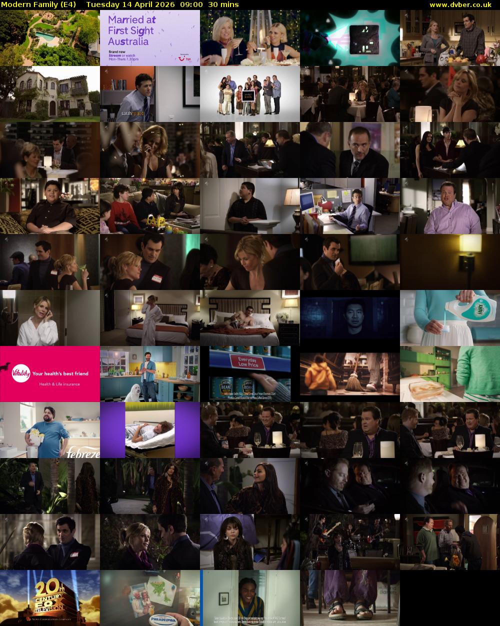 Modern Family (E4) Tuesday 14 April 2026 09:00 - 09:30