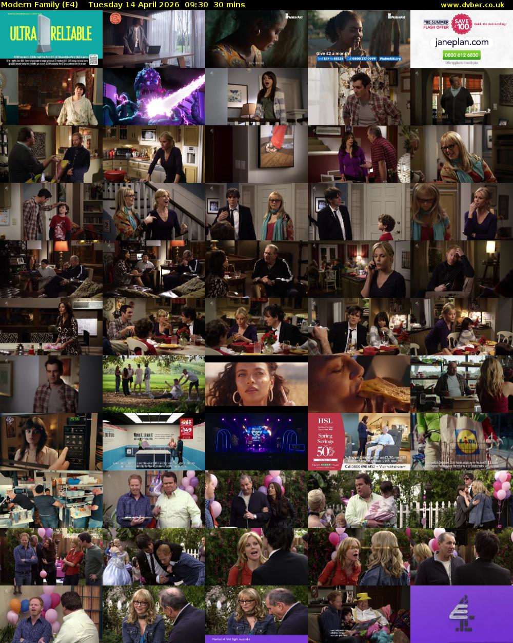 Modern Family (E4) Tuesday 14 April 2026 09:30 - 10:00