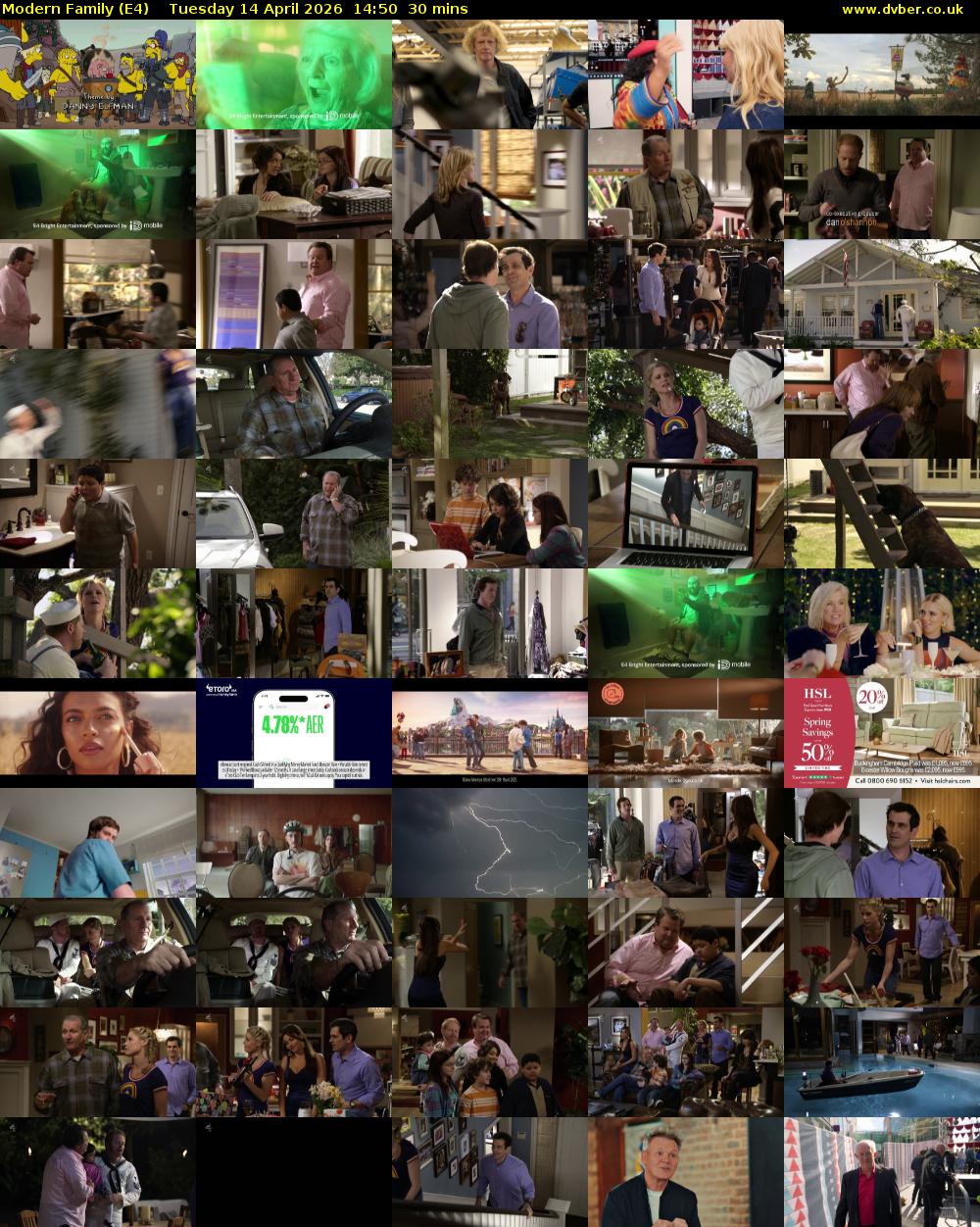 Modern Family (E4) Tuesday 14 April 2026 14:50 - 15:20